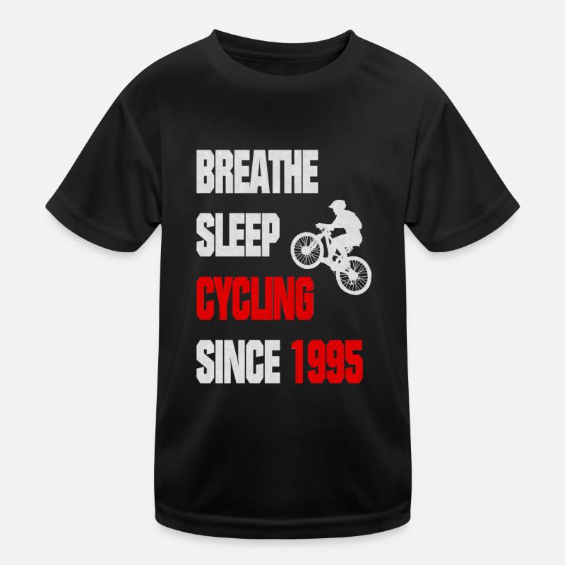 1995 Geborener Radfahrer Liebt Sein Fahrrad Kinder Funktions-T-Shirt
