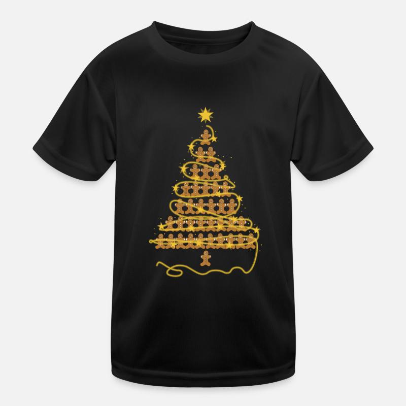 A gingerbread Christmas tree Kids Functional T-Shirt