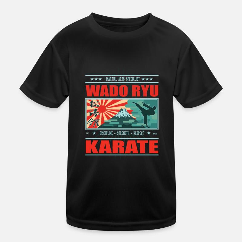 Karaté Wado Ryu cool et design japonais T-shirt sport Enfant