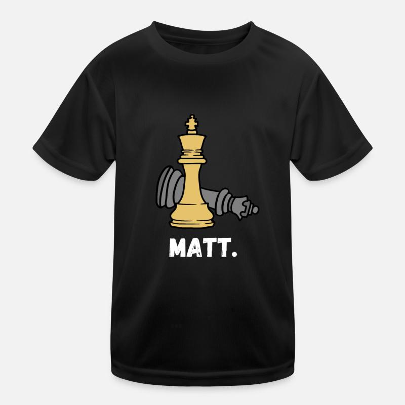 Schach Spruch Geschenk Schachmatt Queens Gambit Kinder Funktions-T-Shirt