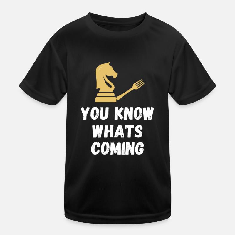 Chess Saying Gift Checkmate Queens Gambit Kids Functional T-Shirt