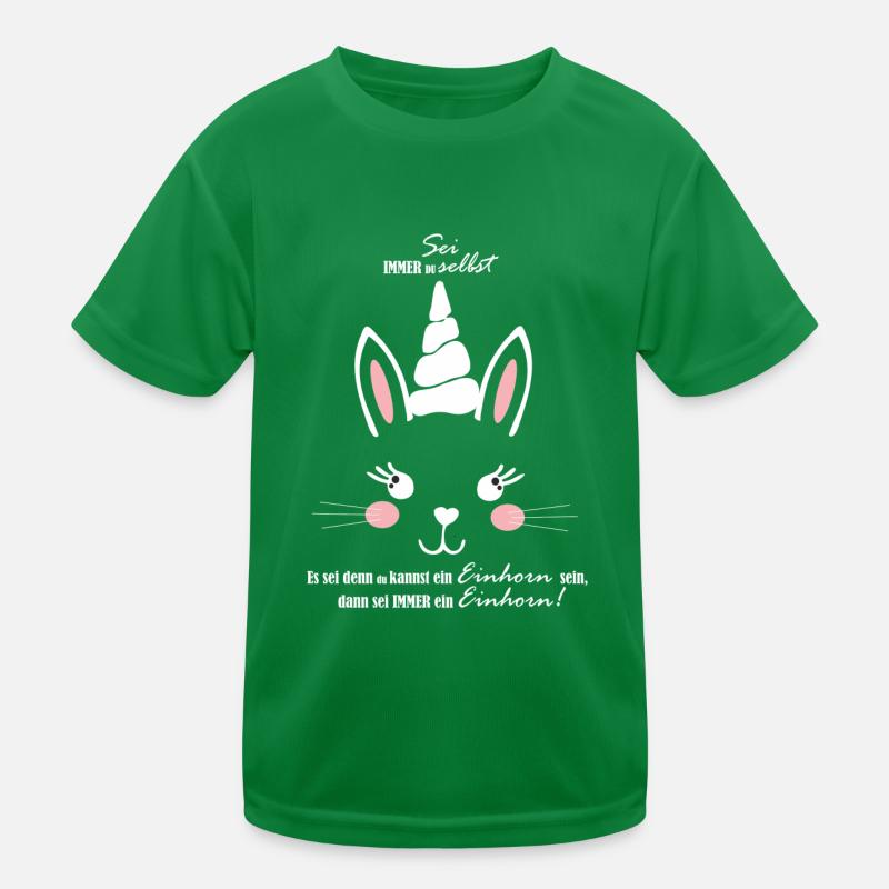 Hase oder Einhorn, oder ein Mischling -Unicorn Kinder Funktions-T-Shirt