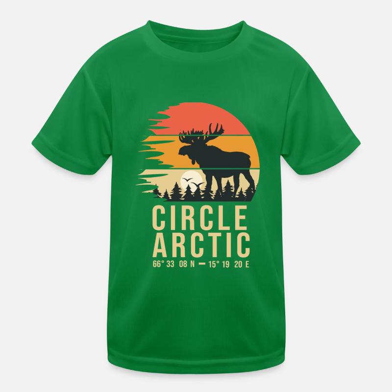 artic circle norway circle arctic norge Kids Functional T-Shirt