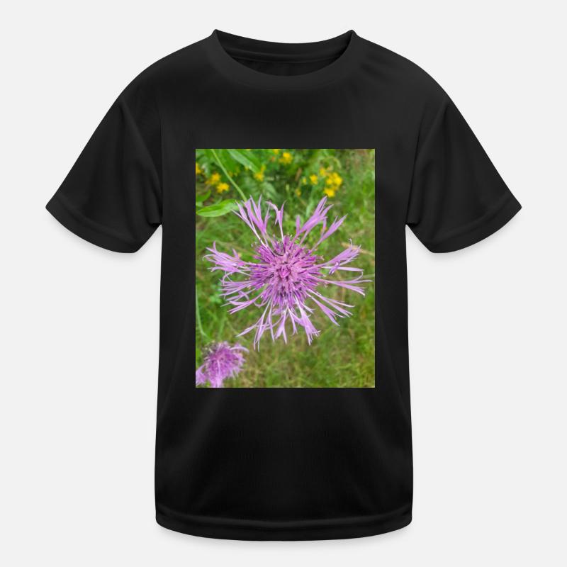 Großes Flockenkraut auch Centaurea Centaurea scabiosa Kinder Funktions-T-Shirt