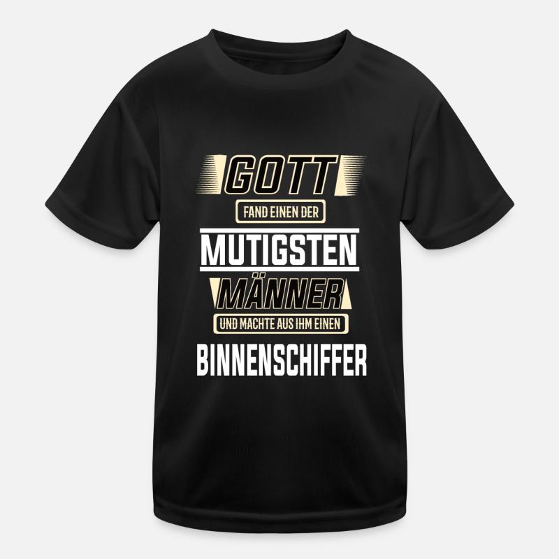 Binnenschiffer, einer der mutigsten Männer Kinder Funktions-T-Shirt