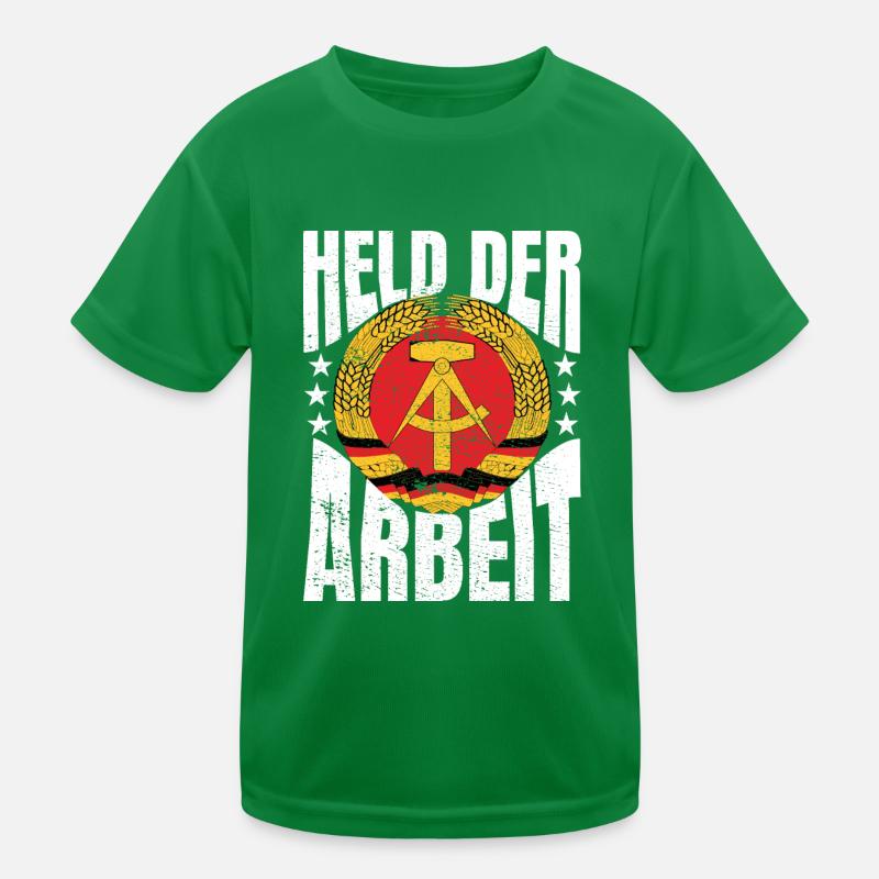 Held der Arbeit DDR Geschenkidee Kinder Funktions-T-Shirt