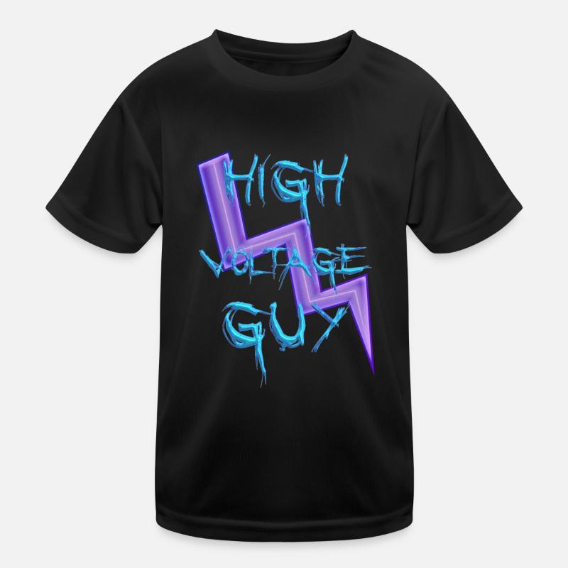 High Voltage Boy Kids Functional T-Shirt