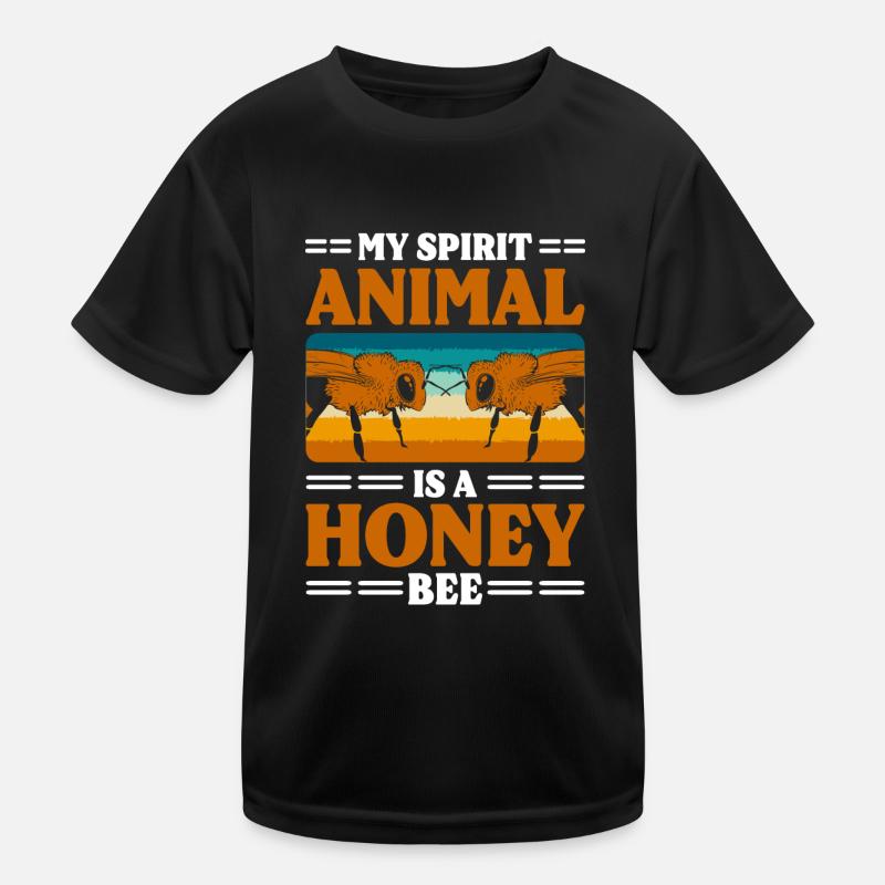 Honningbier Dyrevelfærd Funktionsshirt til børn