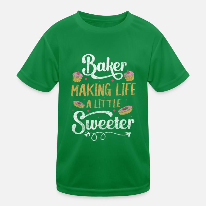 Bäcker Konditor Cupcake Kinder Funktions-T-Shirt