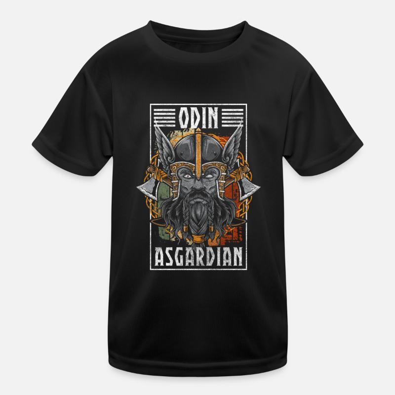 Odin Walhalla Donner German Kinder Funktions-T-Shirt