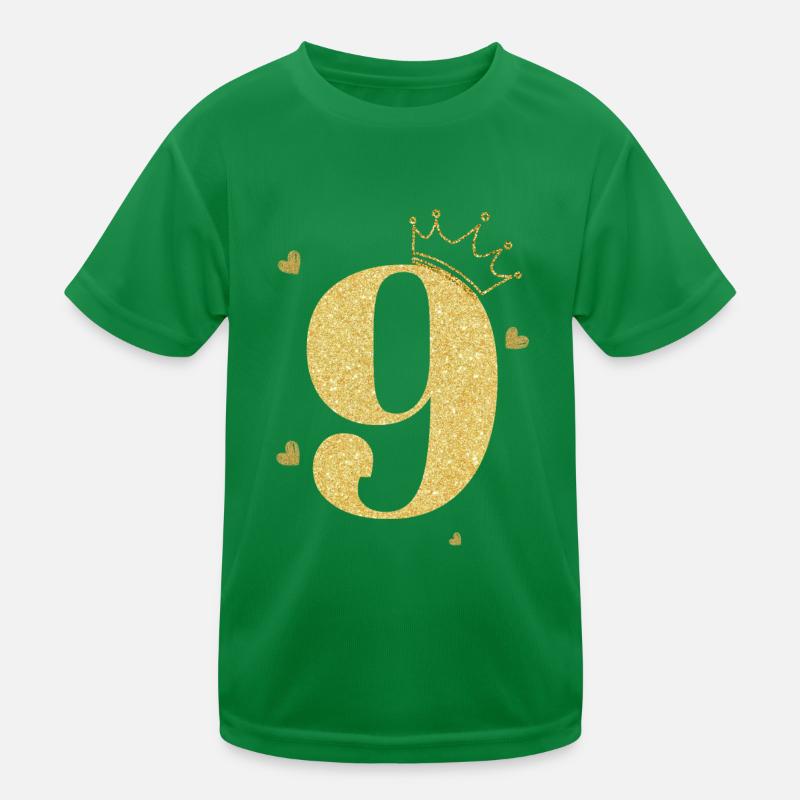 9th anniversary golden crown Kids Functional T-Shirt