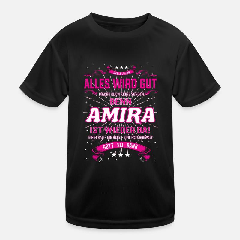 Amira Design - Alles wird gut Kinder Funktions-T-Shirt