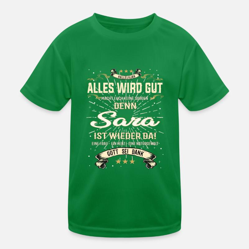 Sara Design - Alles wird gut Kinder Funktions-T-Shirt