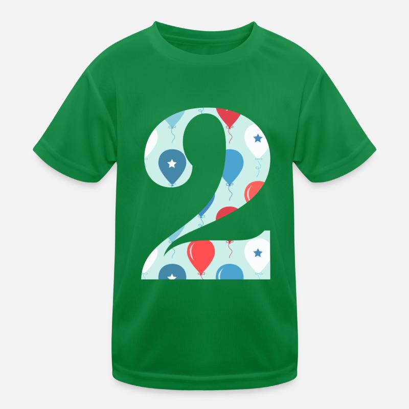 2nd anniversary balloon Kids Functional T-Shirt
