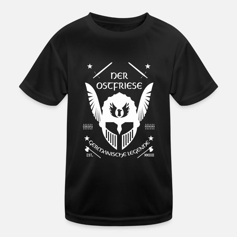 Der Ostfriese, eine germanische Legende Kinder Funktions-T-Shirt