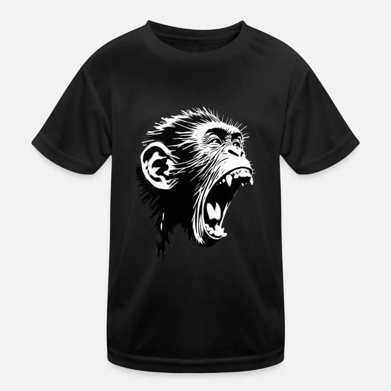 Auteur-compositeur-interprète Screaming Monkey T-shirt sport Enfant