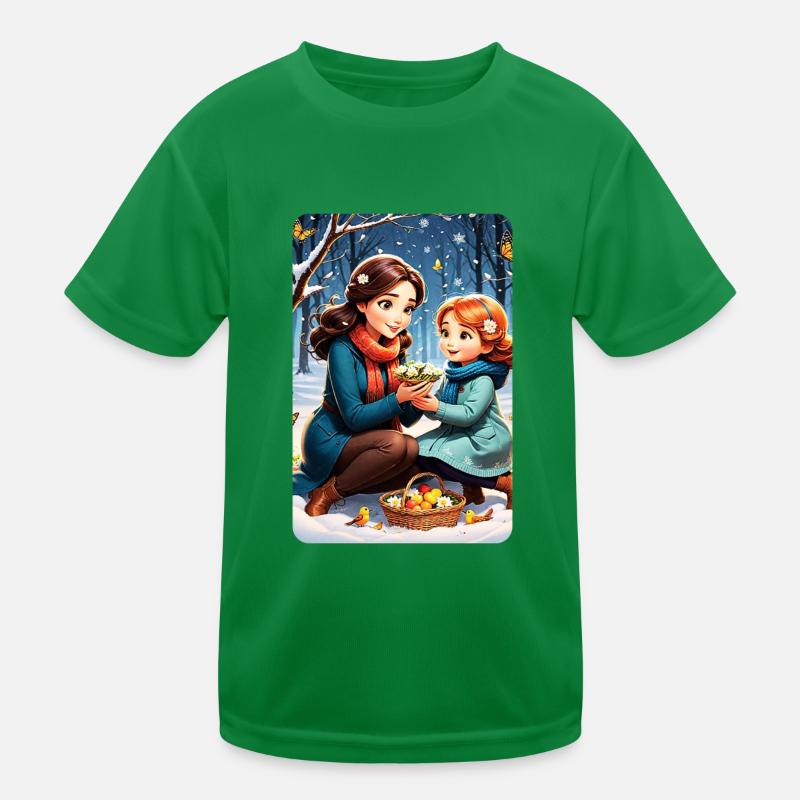 personalisiertes Design-Muttergeschenk Kinder Funktions-T-Shirt