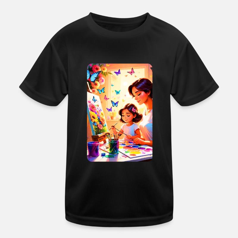 personalisiertes Design-Muttergeschenk Kinder Funktions-T-Shirt