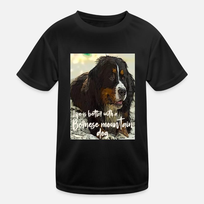 Berner Sennenhund Kinder Funktions-T-Shirt