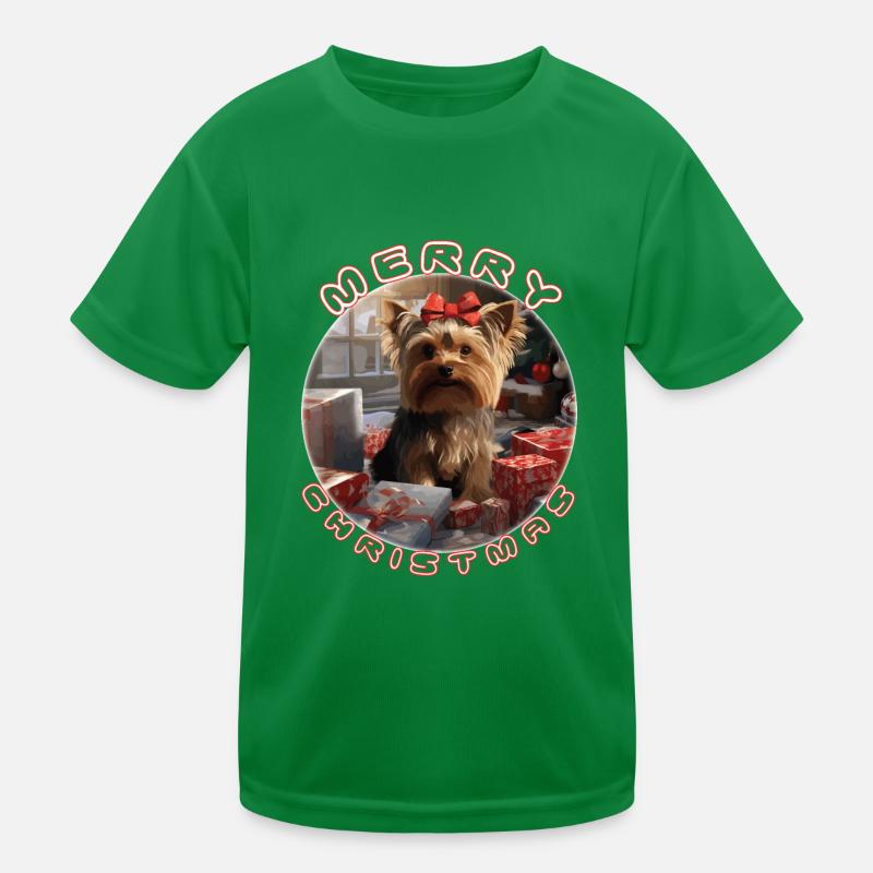 Yorkshire Terrier Kinder Funktions-T-Shirt