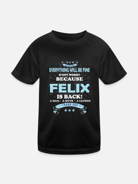 Tout ira bien Félix est de retour - T-shirt sport Enfant - noir - Devant