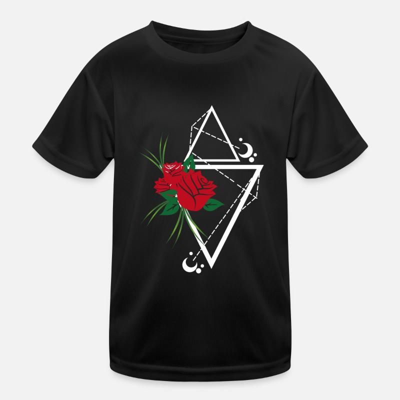 Tätowierkunst - Kinder Funktions-T-Shirt - Schwarz