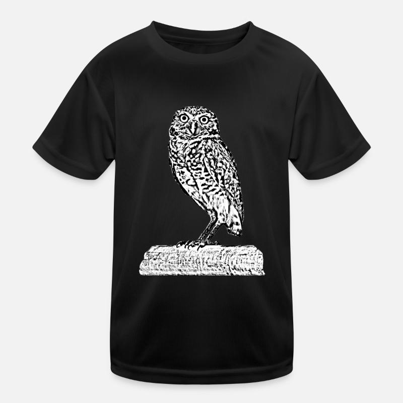 Die Eule Kinder Funktions-T-Shirt