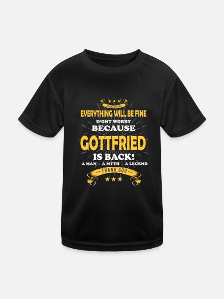 Tout ira bien Gottfried est de retour - T-shirt sport Enfant - noir - Devant