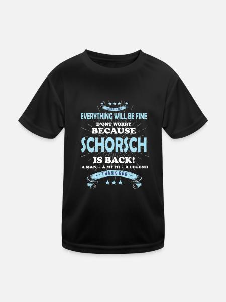 Tout ira bien Schorsch est de retour - T-shirt sport Enfant - noir - Devant