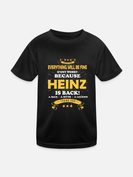 Tout ira bien Heinz est de retour - T-shirt sport Enfant - noir - Devant