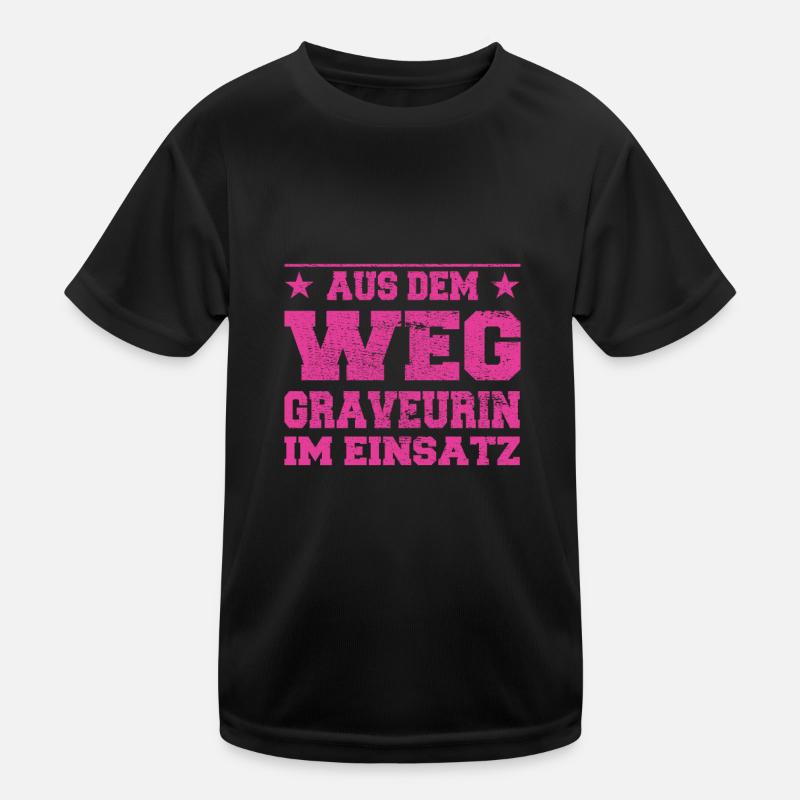 Graveur à l’écart dans l’Action Design T-shirt sport Enfant