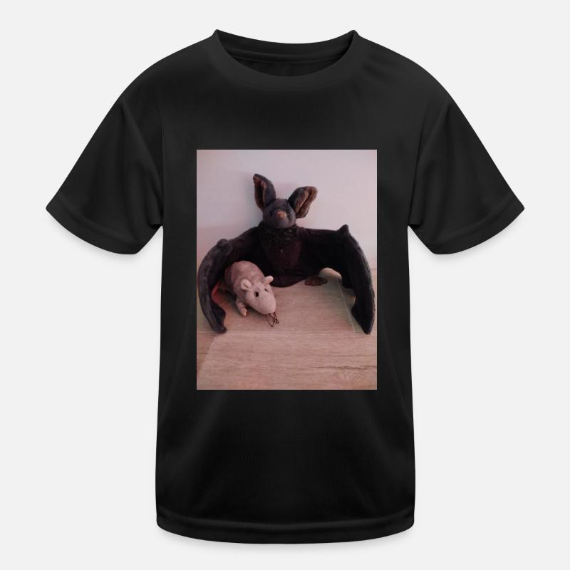Night Wing Bat and Mouse Kids Functional T-Shirt