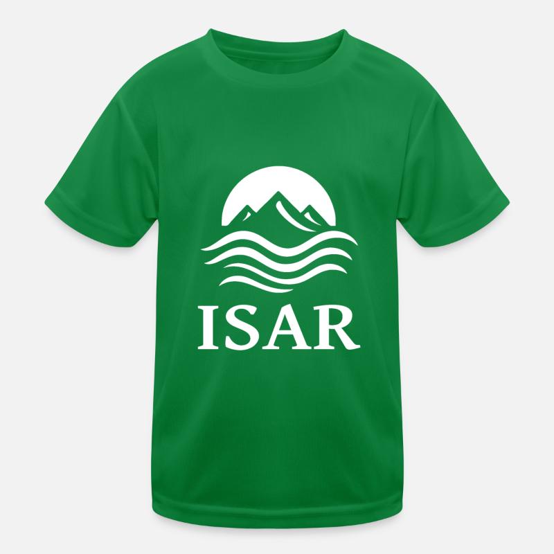 cool Isar river design for the river fan Kids Functional T-Shirt