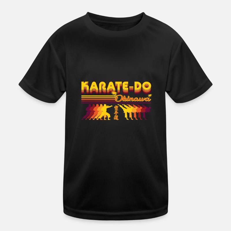 Cooles Karate-do Retro Design Kinder Funktions-T-Shirt