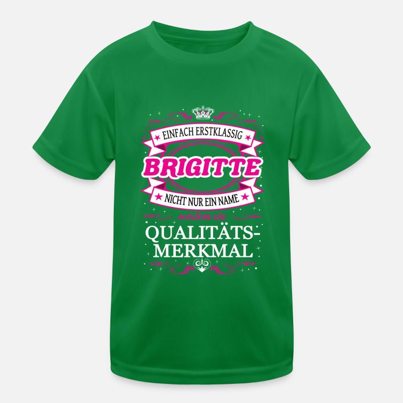 Qualitätsmerkmal Brigitte einfach Erstklassig Kinder Funktions-T-Shirt