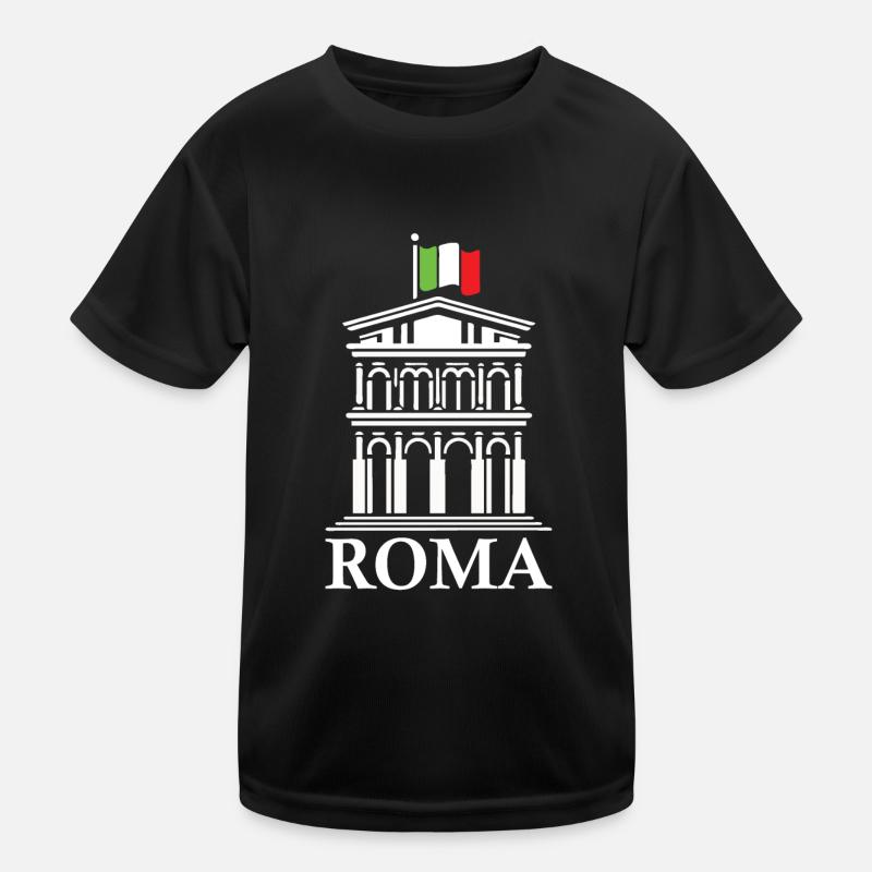 Design rom avec drapeau et architecture romaine T-shirt sport Enfant