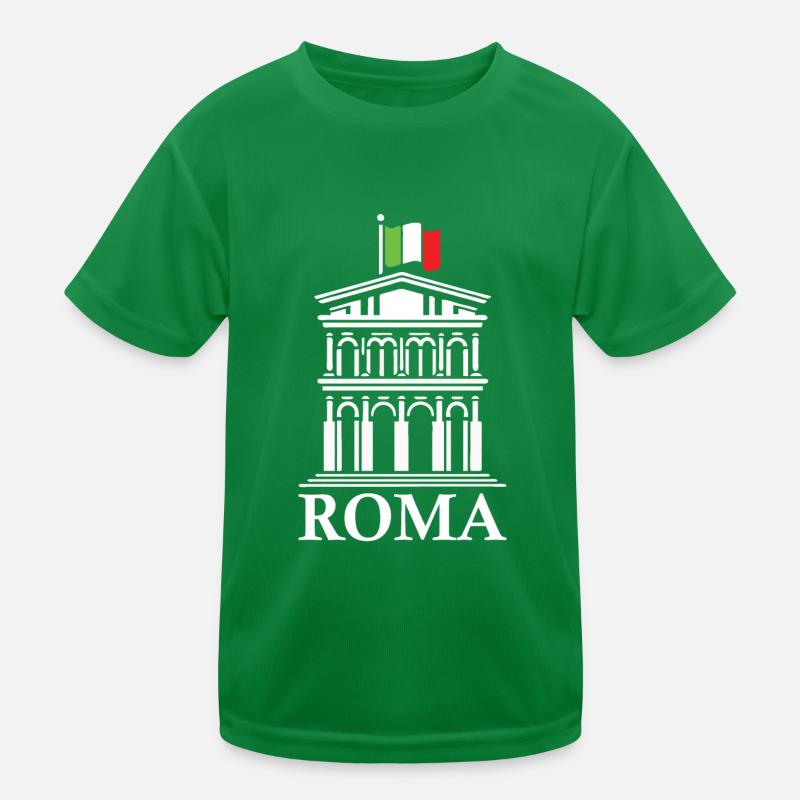 Design rom avec drapeau et architecture romaine T-shirt sport Enfant