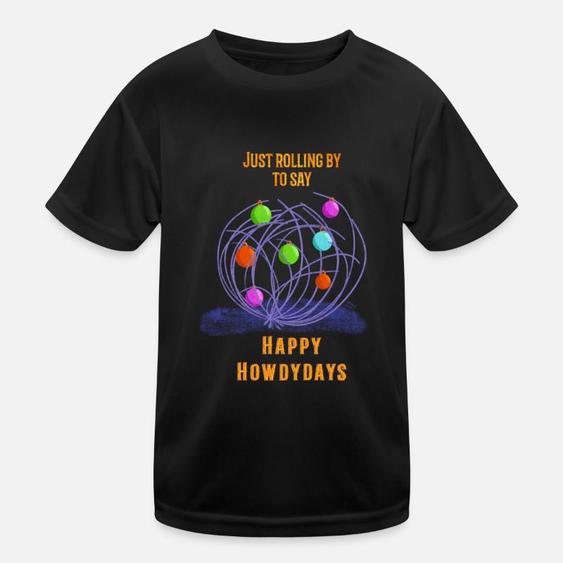 Happy Holidays Tumbleweed Kids Functional T-Shirt