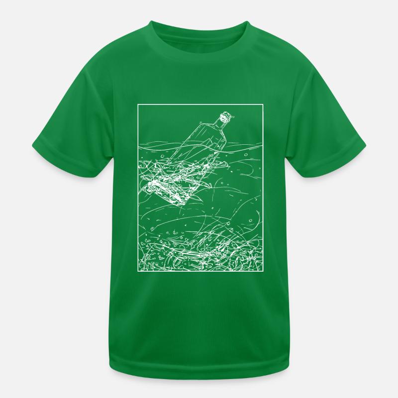 Flaschenpost Kinder Funktions-T-Shirt