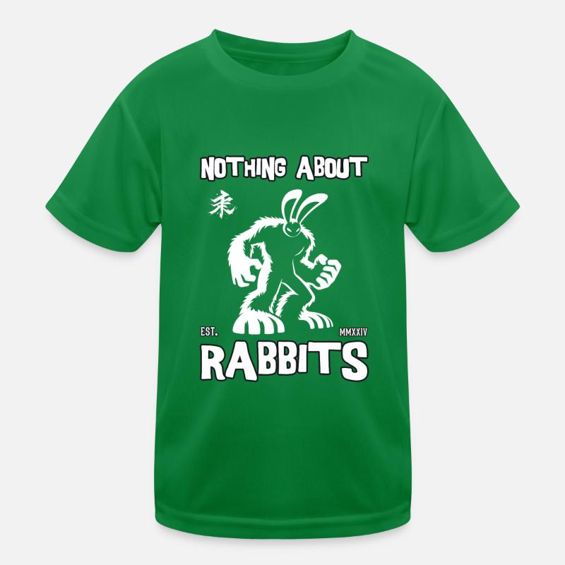 Nothing About Rabbits – Strong Rabbit Design Kids Functional T-Shirt