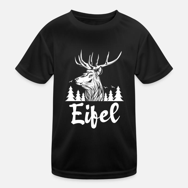 Eifel - Kinder Funktions-T-Shirt - Schwarz
