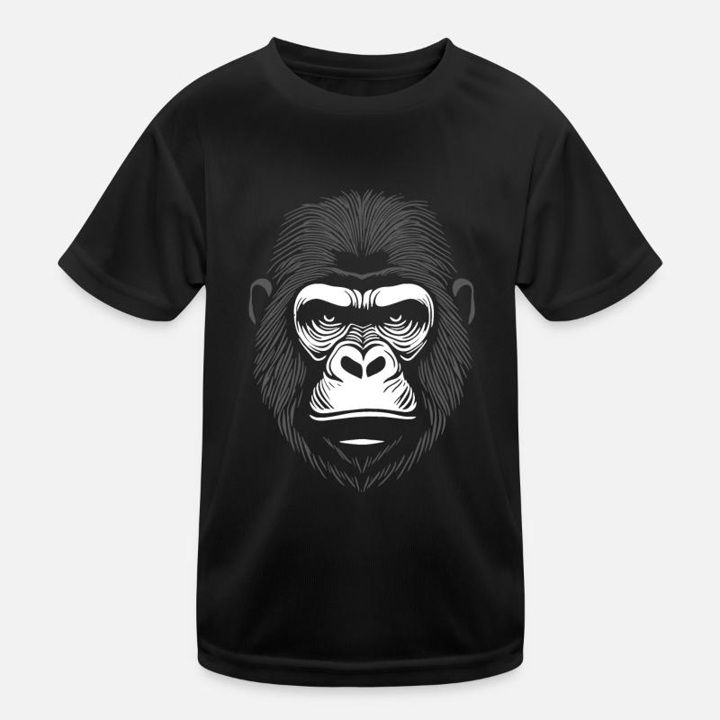 Puissante tête de gorille T-shirt sport Enfant
