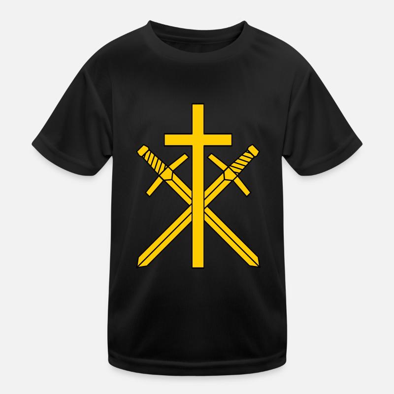 Cross and swords Kids Functional T-Shirt