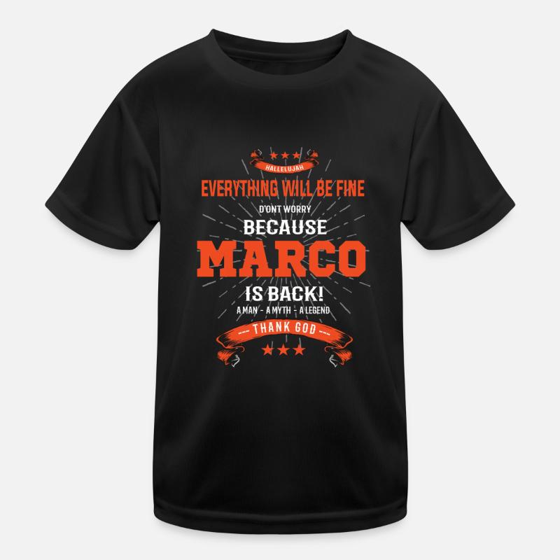 Everything will be fine Marco Is back Kids Functional T-Shirt