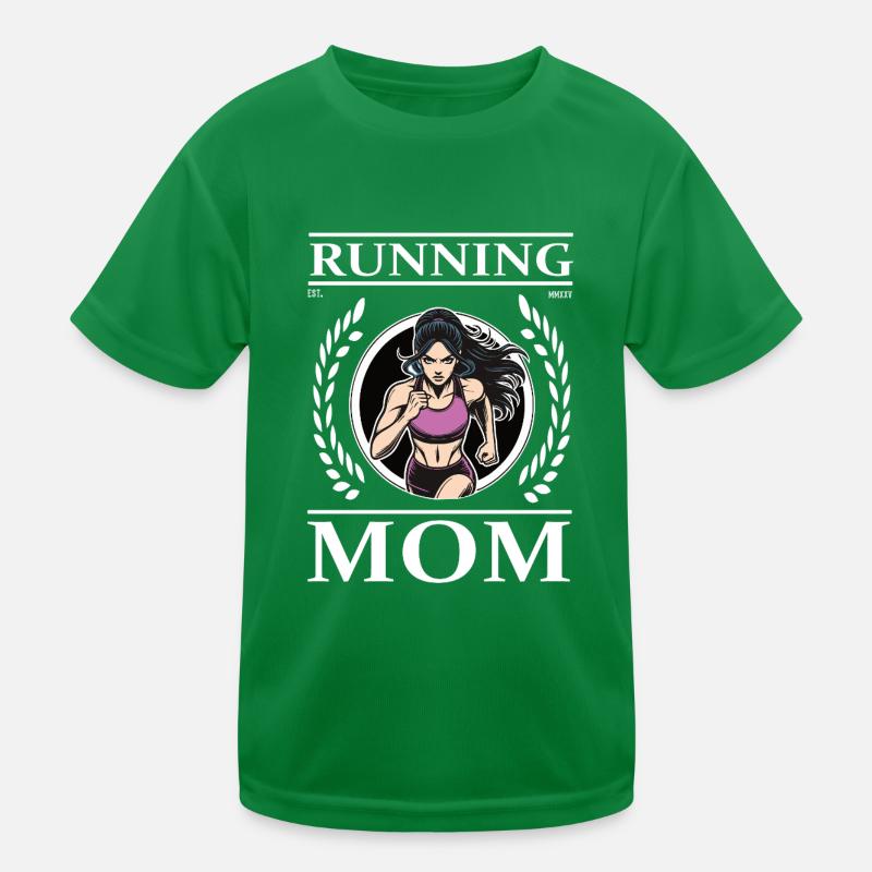 Running mom - runner and mother at the same time Kids Functional T-Shirt