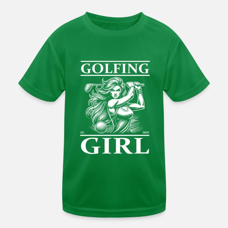 Golfeuse fille, golfeuse cool et femmes design T-shirt sport Enfant