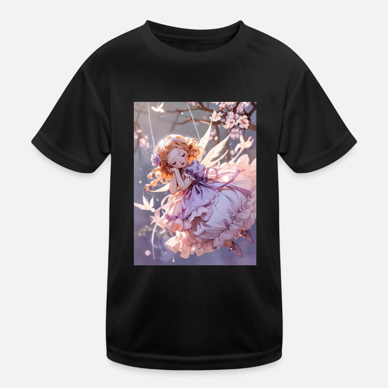 Der schlummernde Cherub Kinder Funktions-T-Shirt