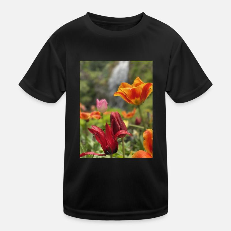Tulpen bunt Kinder Funktions-T-Shirt