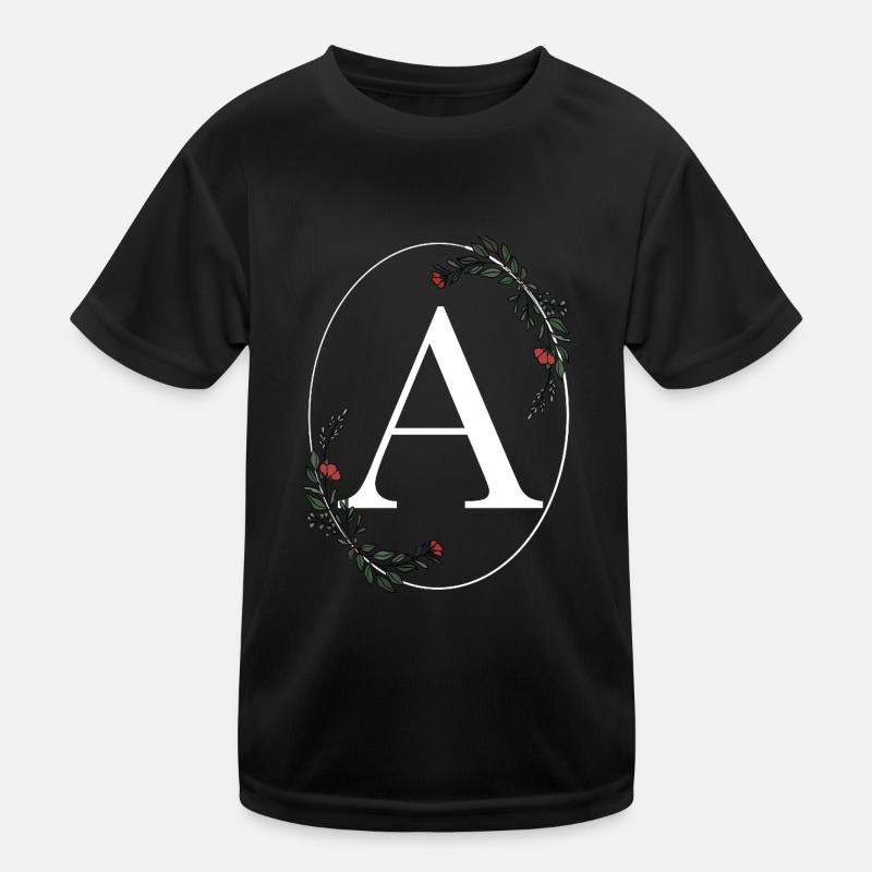 Letter A Kids Functional T-Shirt