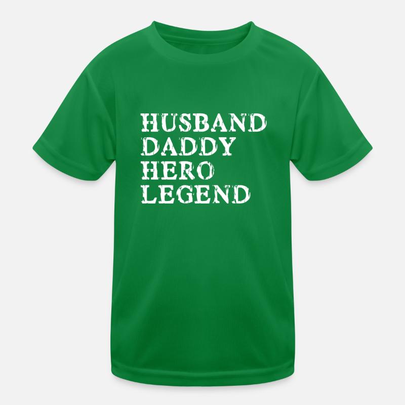 Ehemann Vater Held Legende Kinder Funktions-T-Shirt